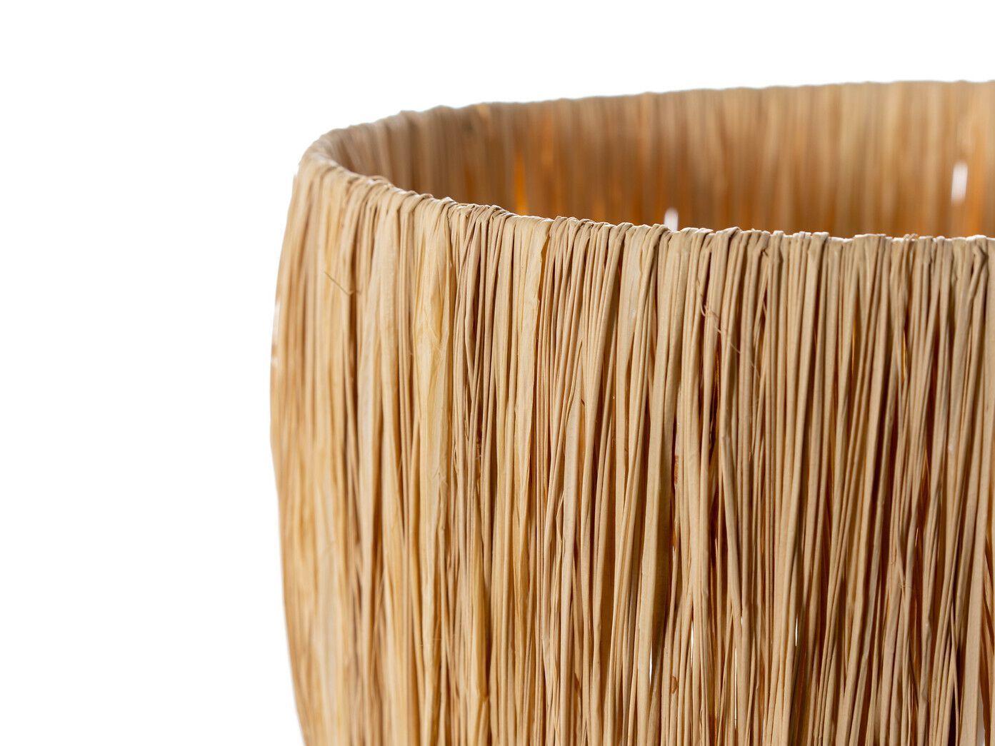 Настольная лампа из дуба и рафии AMPM LEONTI ARCH-00091553 - Вид №1