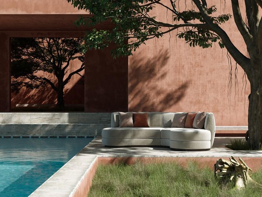 Domkapa Изогнутый бархатный диван  Dki21  - Вид №6