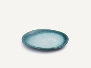 Набор круглых глазурованных керамогранитных тарелок