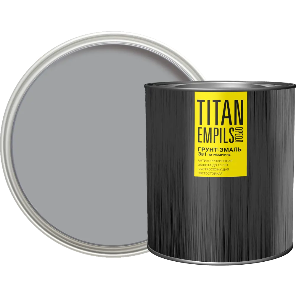 Грунт-эмаль по ржавчине Ореол Titan цвет серый 2.7 кг 84439772 STLM-2054606 