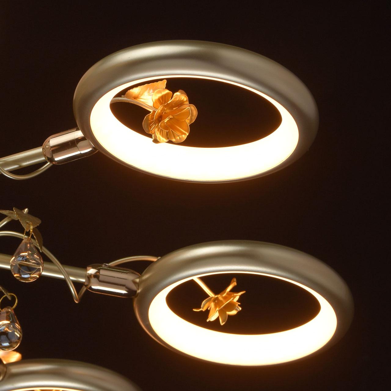 Потолочная люстра MW-Light Ивонна 3 459011408 MW-LIGHT ДИЗАЙНЕРСКИЕ, ИВОННА 285778 Золотой  - Вид №2