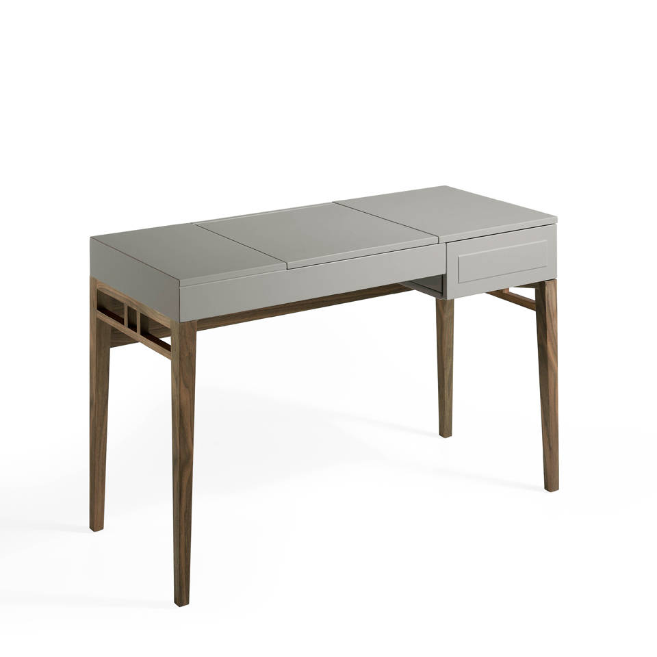 Туалетный столик с зеркалом 50х120 см глянцевый серый от Angel Cerda ANGEL CERDA CP1709 00-3882196 Орех;бежевый;коричневый;серый  - Вид №2