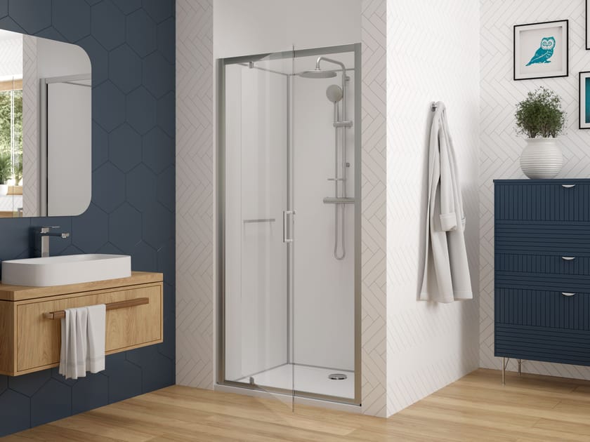 Стеклянная нишевая душевая кабина с пластиной HOESCH NUNITY ARCH-00029368