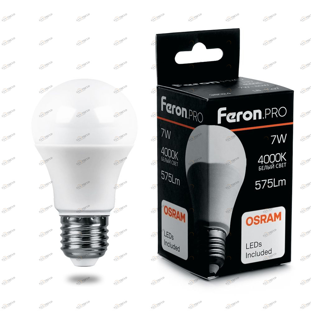Лампа светодиодная Feron.PRO "Шар" E27 11W 4000K OSRAM LED LB-1011 38030 FERON  00-3956708 Матовый 