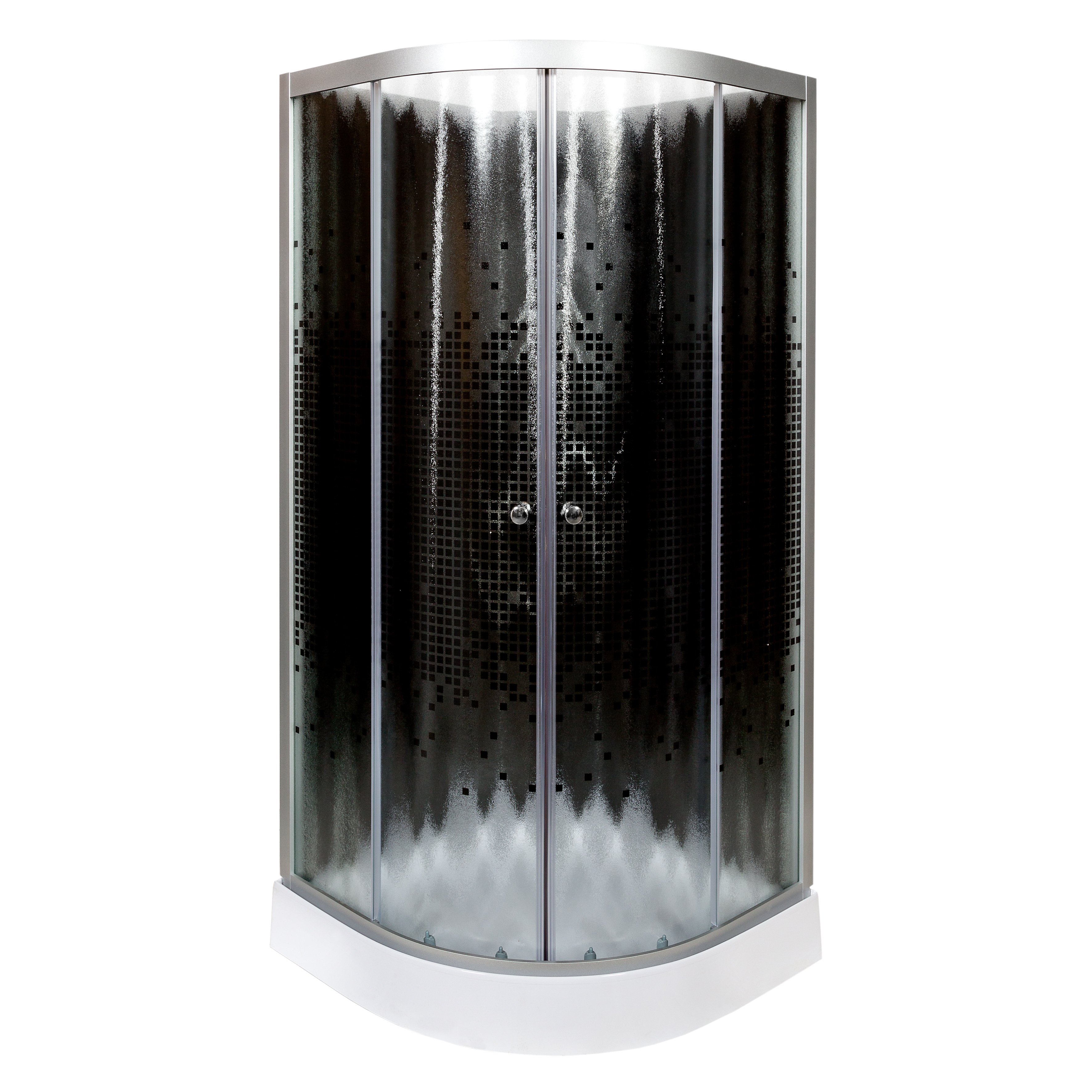 BМ4510 N LED BLACK Душевая кабина DETO Серия ВМ L 809 N с гидромассажем BLACK - Вид №12