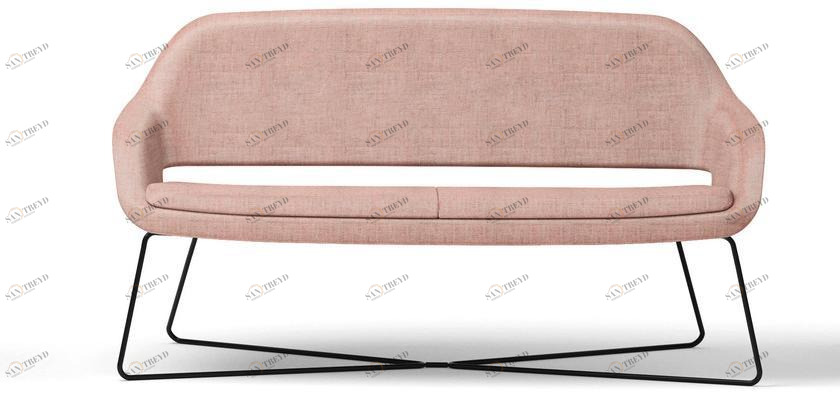 Sinetica 2-местный тканевый диван на санках по контракту Captain sun-id-1358672