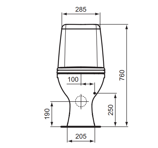 W900361 УНИТАЗ-КОМПАКТ ЭЛЕГАНС VIDIMA SIRIUS - Вид №1