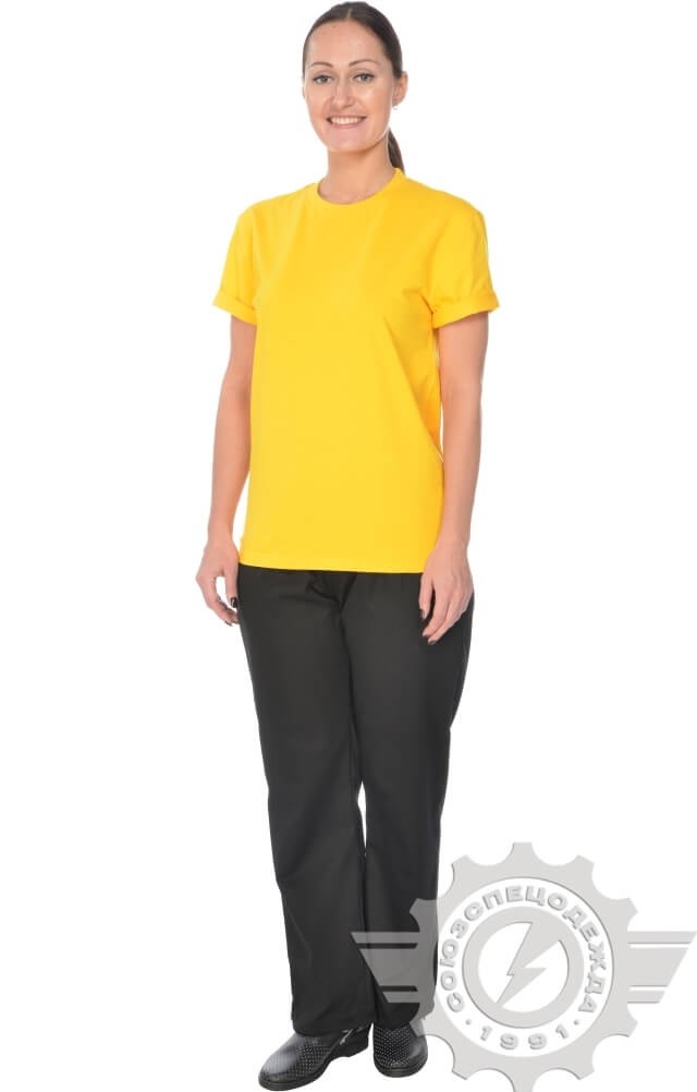 4958145 Футболка желтая  Одежда для официантов  размер L (48-50) Спецодежда  - Вид №10