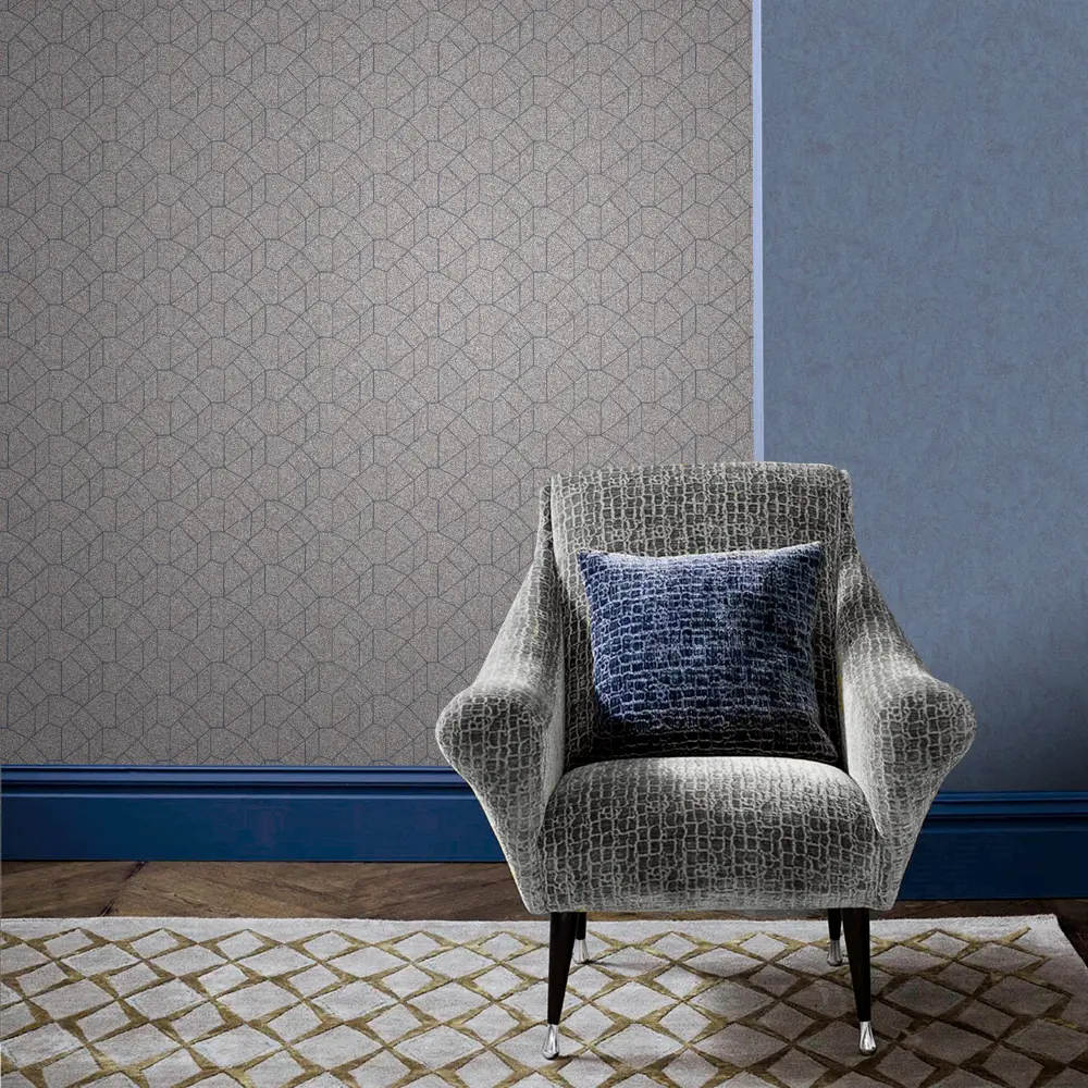 Обои флизелиновые Erismann Carat синие 1.06 м 12043-44 STLM-2087298 - Вид №3