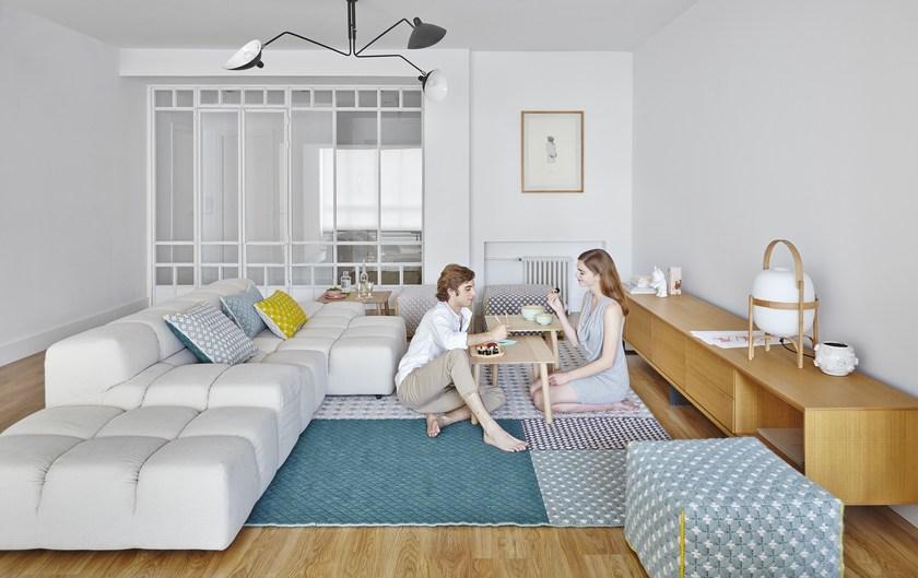 GAN Прямоугольный коврик ручной работы из ткани Silaï sun-id-1498932 - Вид №10