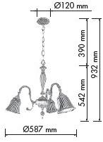 FEDE Подвесной светильник из латуни  Fd1158/-60 Fd1158/-60--- - Вид №4