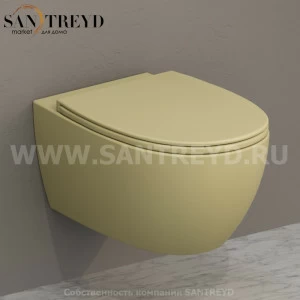 MDS02SE Подвесной унитаз настенный Желтый Ceramica Globo 4ALL Италия