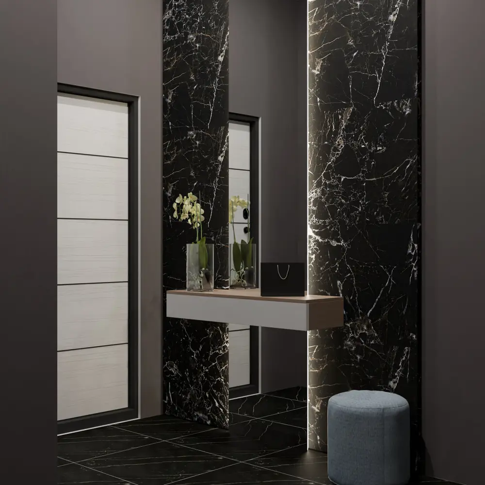 Глазурованный керамогранит Аксима Арканзас 60x120 см 1.44 м² матовый цвет черный AXIMA ARKANSAS STLM-2106377 - Вид №5