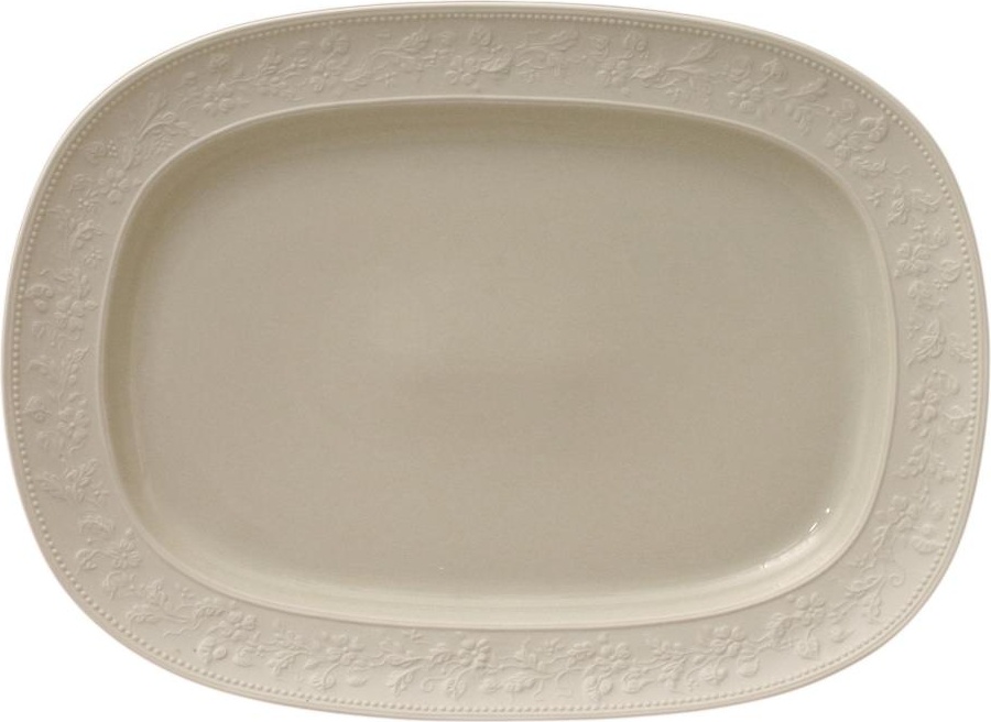 56458 JL Coquet Блюдо овальное 38,5см "Джорджия Айвори" Фарфор 