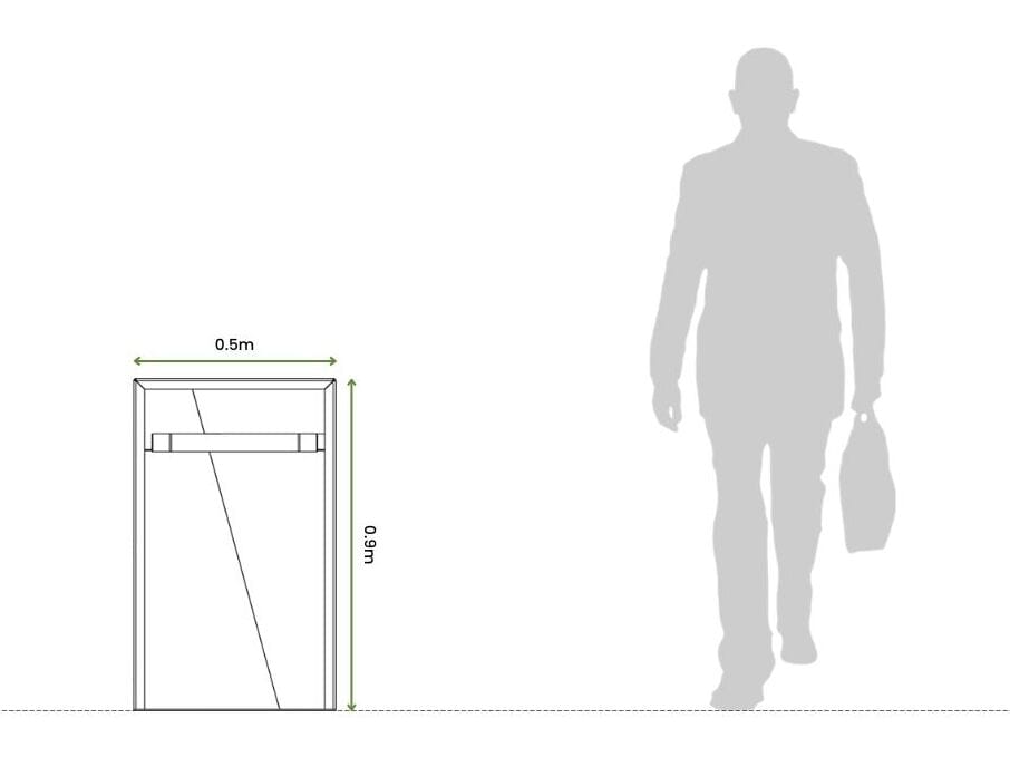 Стальная стойка для мусора с порошковым покрытием Urbencéa EGEN ARCH-00117440 - Вид №1