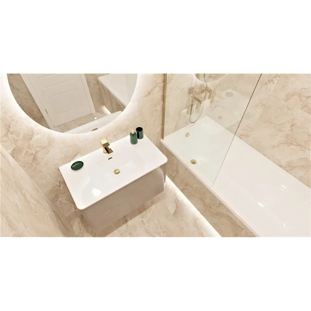 Ванна 100Acryl Ницца акриловая 180x75 см ножки в комплекте У99332 STLM-2106321 - Вид №8