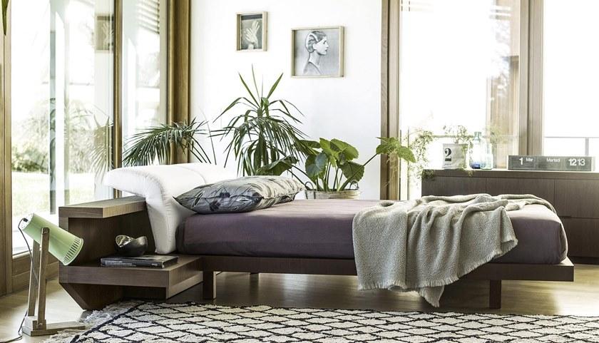 ZANETTE Двуспальная кровать из ткани с мягким изголовьем Morfeo sun-id-1486683 - Вид №7