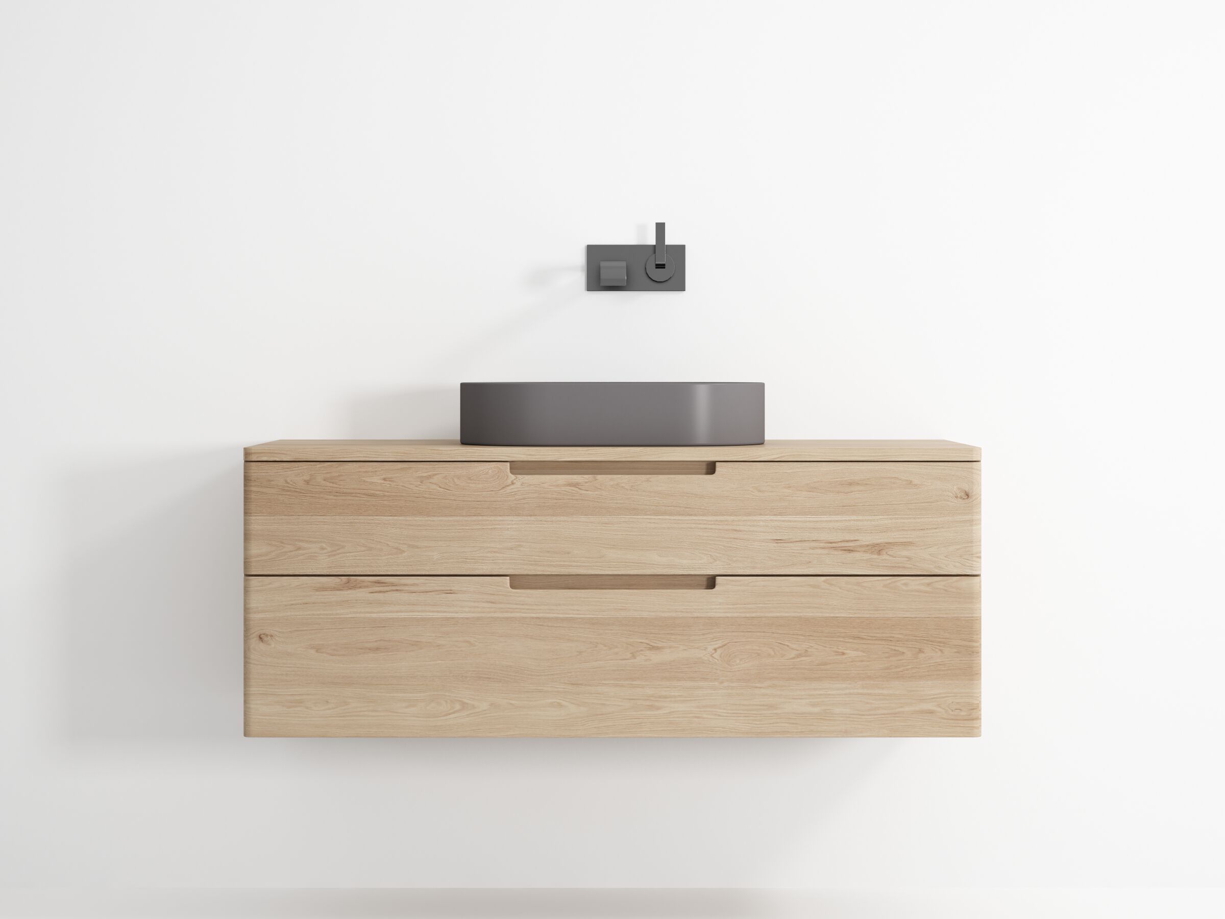 Шкаф для раковины из массива дерева с ящиками KARPENTER ARCH-00106713 - Вид №1