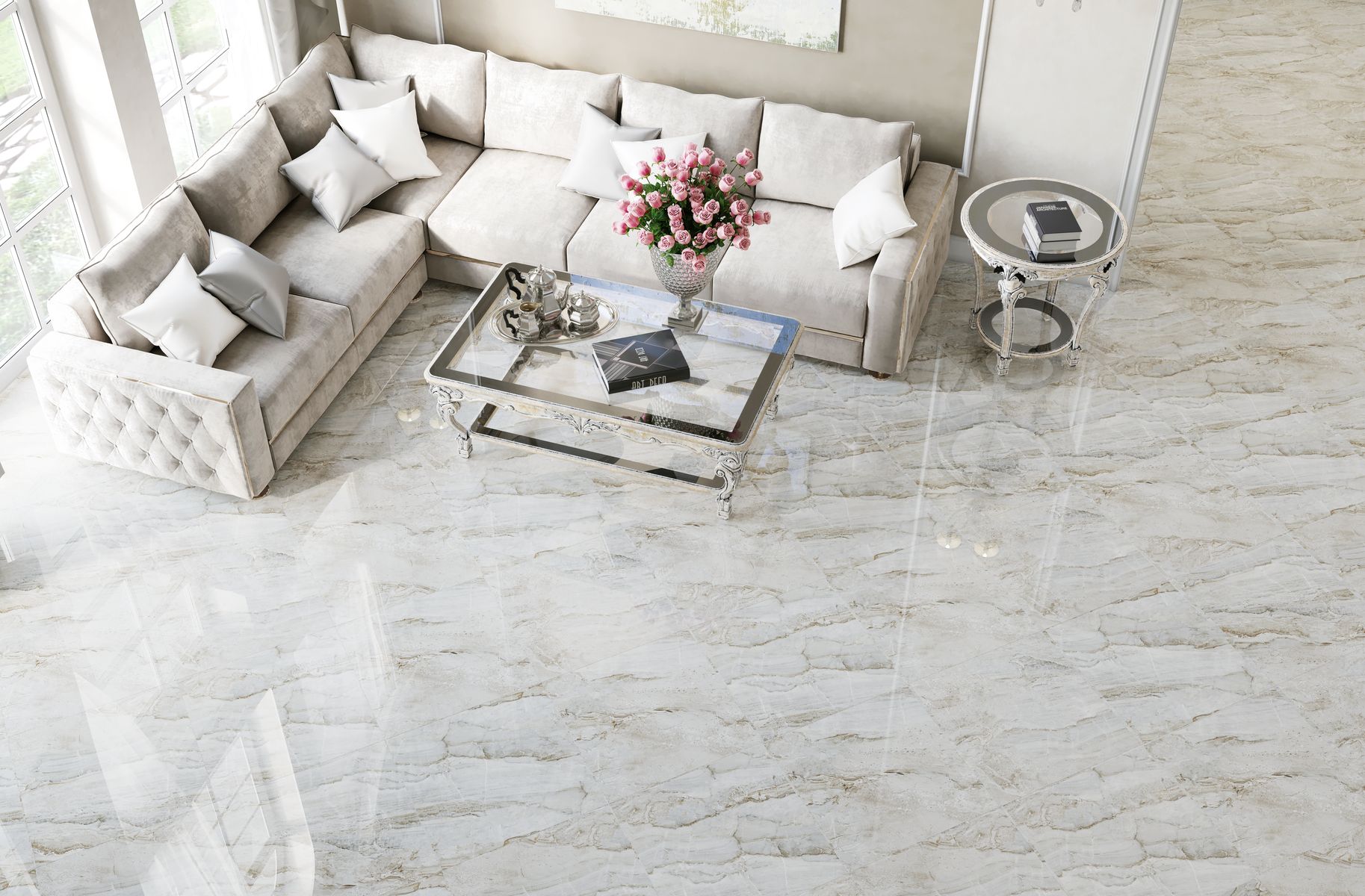 Oasis Carrara — Элегантность мрамора в вашем доме STP-ST456 INCOLOR - Вид №3