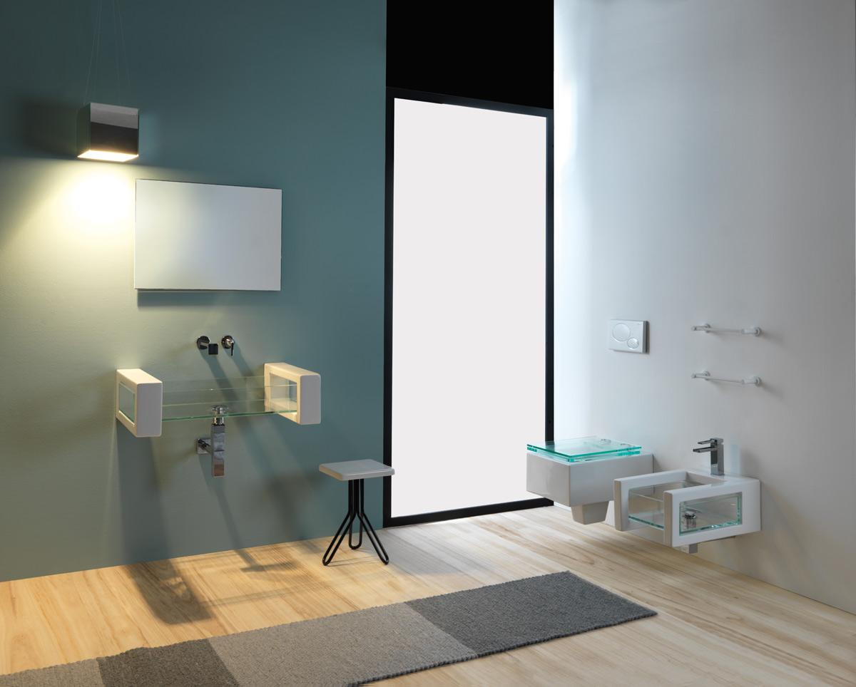 GLCEBISO1 Консоль приставная для установки чаши биде GSG CERAMIC GLASS - Вид №4