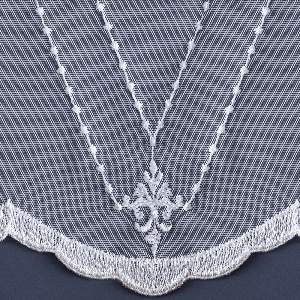 AMAZON Тюль орнаментальный белый - воздушная сетка для элегантных окон 89405530 STLM-1563529 - Вид №2