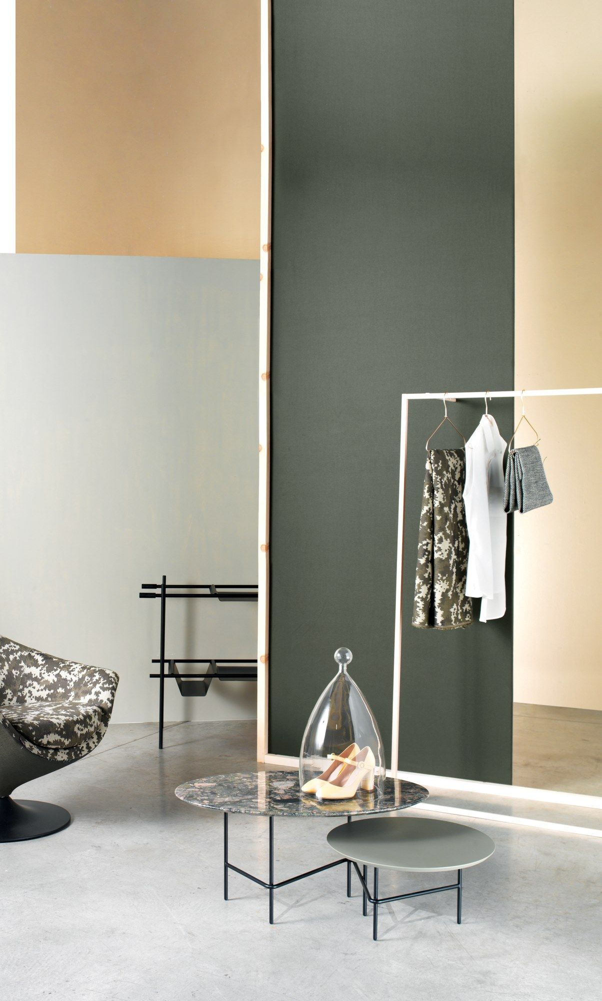 Низкий журнальный столик с двойной столешницей из мрамора и МДФ SITIA LOVERS ARCH-00088209 - Вид №6