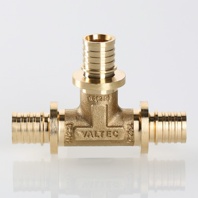 VTm.431.BG.252525 Фитинг аксиальный универсальный – тройник надвижной Valtec 25 (3,5) мм х 25 (3,5) мм х 25 (3,5) мм  - Вид №8