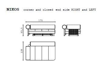 Тканевый модульный садовый диван CPRN HOMOOD Shapes Outdoor ARCH-00037544 - Вид №3