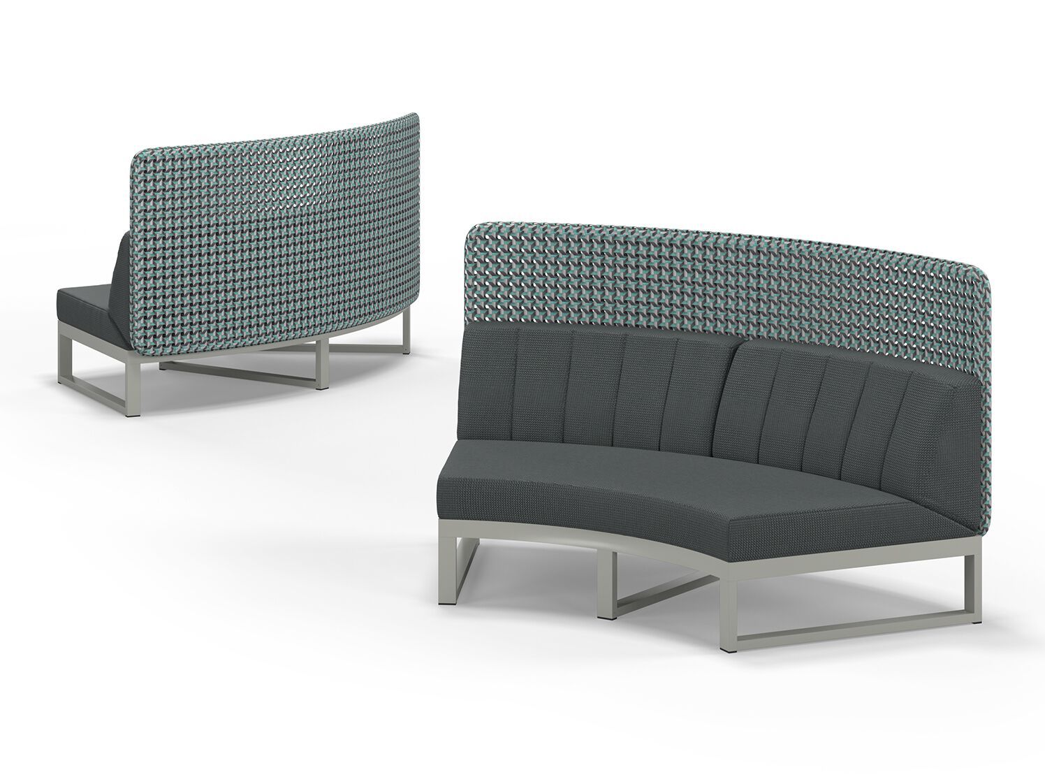 Модульный изогнутый садовый диван с высокой спинкой MAMAGREEN Munia ARCH-00046147 - Вид №9