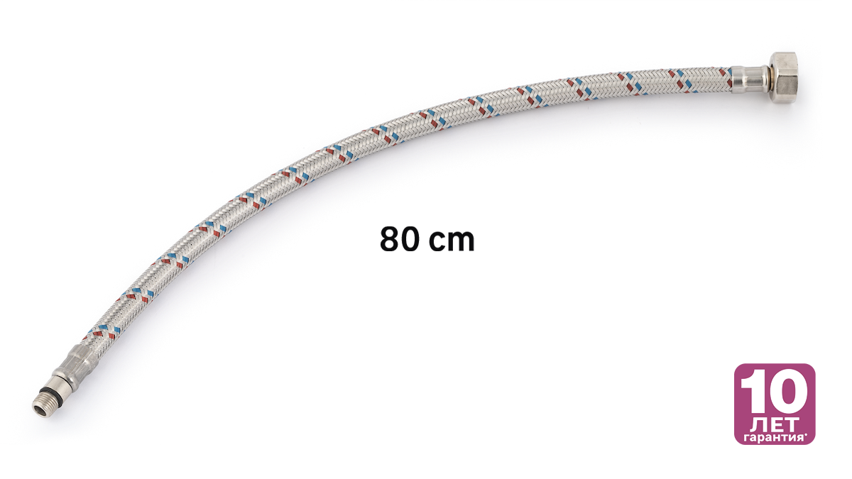 Гибкая подводка Equation для смесителей 80 см с металлической оплеткой 82661654 STLM-0033135 - Вид №1