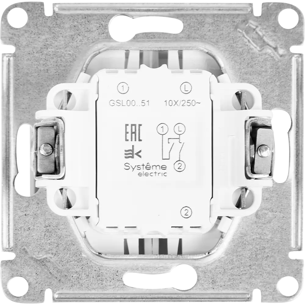 Schneider Electric Glossa — двухклавишный выключатель для трёх источников света 87677582 STLM-1496150 - Вид №2