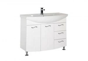 Тумба с раковиной Aquanet Моника 105 белый