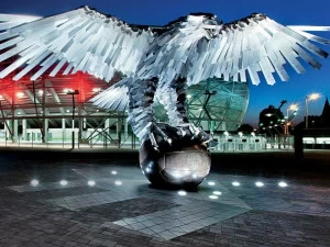 SIMES Подъездная светодиодная металлическая стремянка Ring/flat