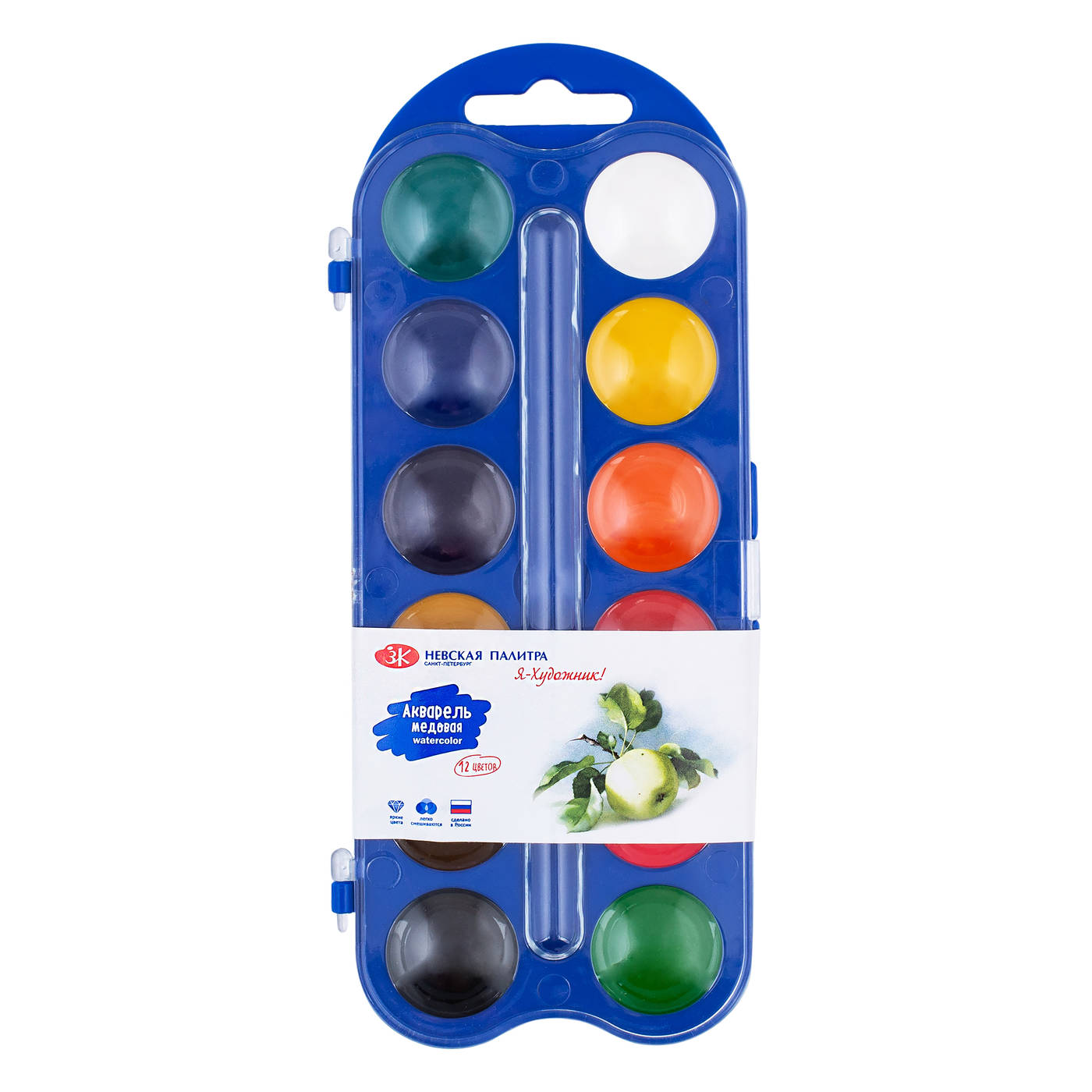 227421538 Краска акварель набор 12 цв. синий Я - Художник! 