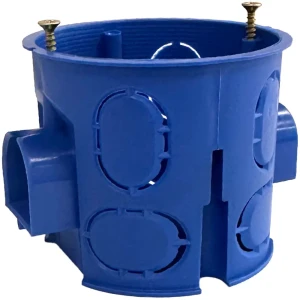 Подрозетник Gusi Electric 68x60 мм с лапками IP30 цвет синий