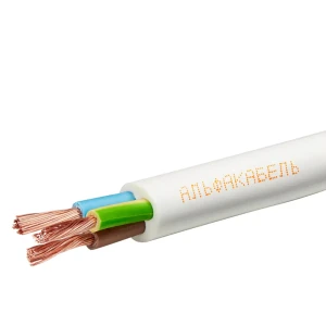 Провод Альфакабель ПВС 3x1.5 белый, на отрез 82258997 STLM-2204485