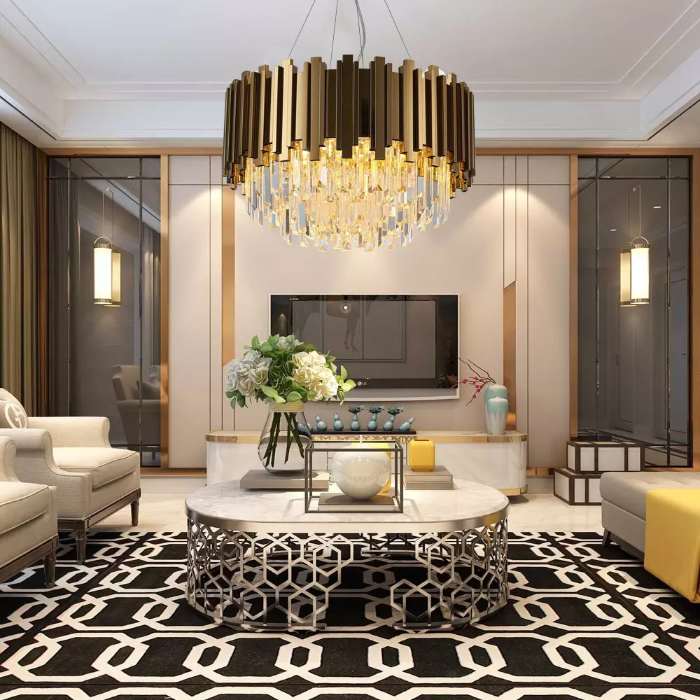 Подвесной светильник Barclay L6 от Delight Collection A006 L6 DELIGHT COLLECTION ДИЗАЙНЕРСКИЕ 243921 Прозрачный;золото  - Вид №3