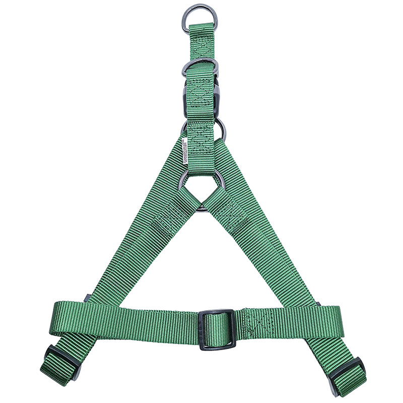 ПР0050098 Шлейка для собак 20мм (обхват 50-65см) зеленая Great&Small 