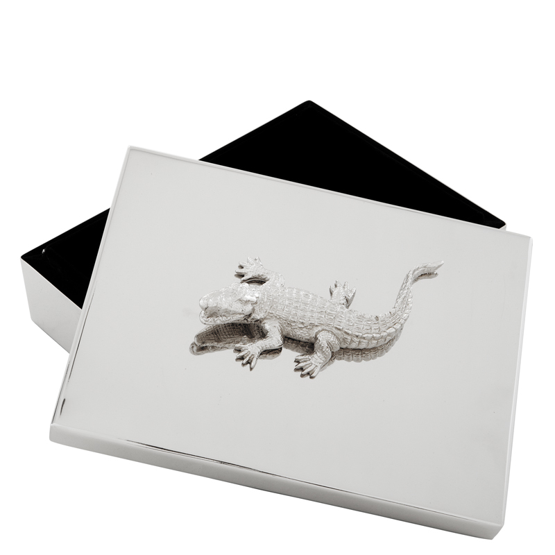 Шкатулка для драгоценностей Croc от Eichholtz EICHHOLTZ EICHHOLTZ 060236 Хром  - Вид №4