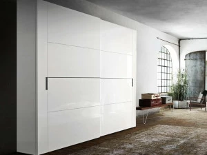 ZANETTE Шкаф-купе из лакированного дерева с раздвижными дверцами