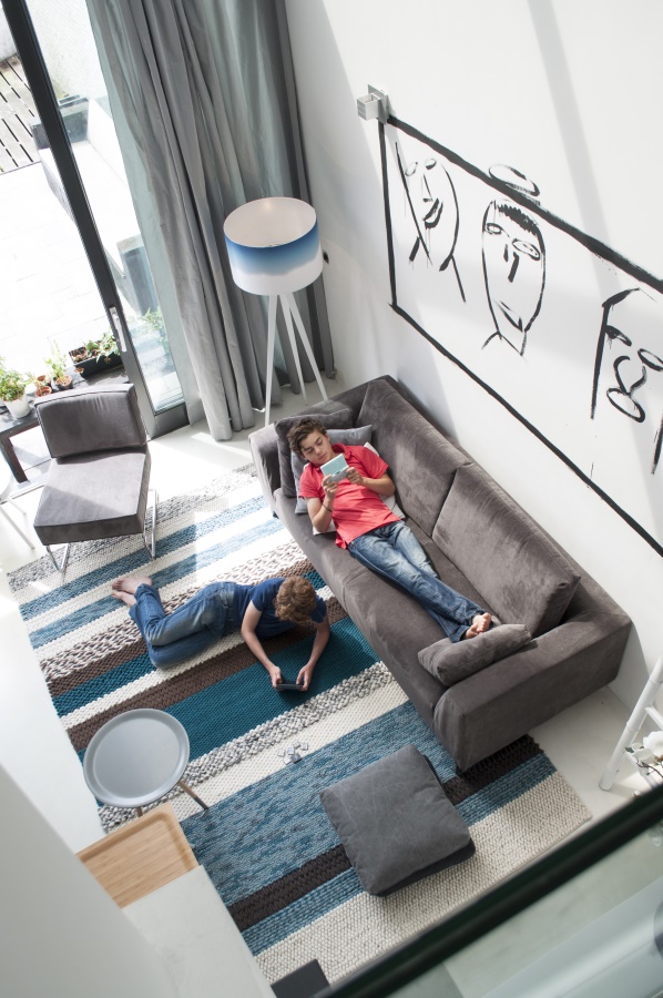 Кресло Lounge Ridge Rib желтое Zuiver 3100013 - Вид №2