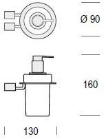 De Rosso Настенный дозатор мыла из керамики Datura sun-id-1449642 - Вид №1
