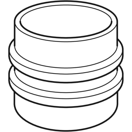 370.751.16.1 Двойная фланцевая втулка Geberit PE Geberit  - Вид №1