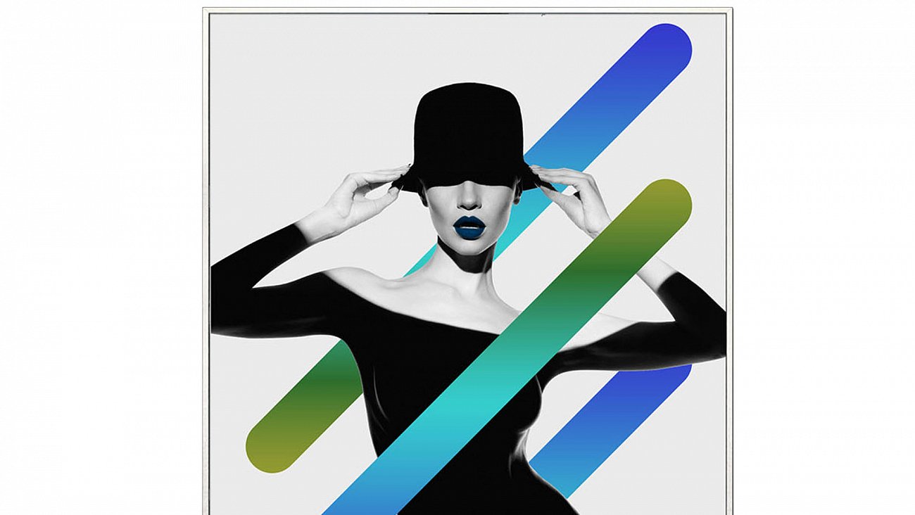 Постер прямоугольный на художественной бумаге 80х60 см "Модница-2" EVENHOME ДИЗАЙНЕРСКИЕ 00-3878748 Белый;черный;разноцветный  - Вид №1