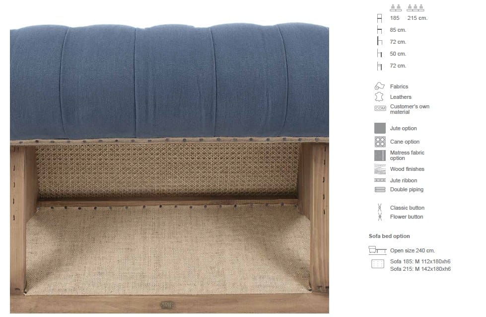 2-местный бархатный диван capitonné CREARTE COLLECTIONS Chesterfield Big Ben Essence ARCH-00131562 - Вид №4