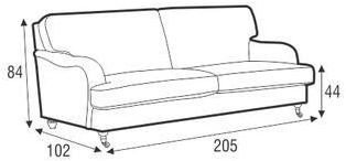Sits 3-х местный кожаный диван с обивкой Howard sun-id-1429703 - Вид №3
