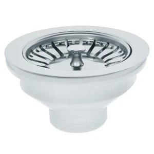 Выпуск для сифона для мойки 90 мм с решеткой Equation хром