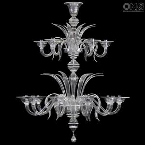 1059 ORIGINALMURANOGLASS Люстра Паолини на 15 ламп - муранское стекло OMG  см