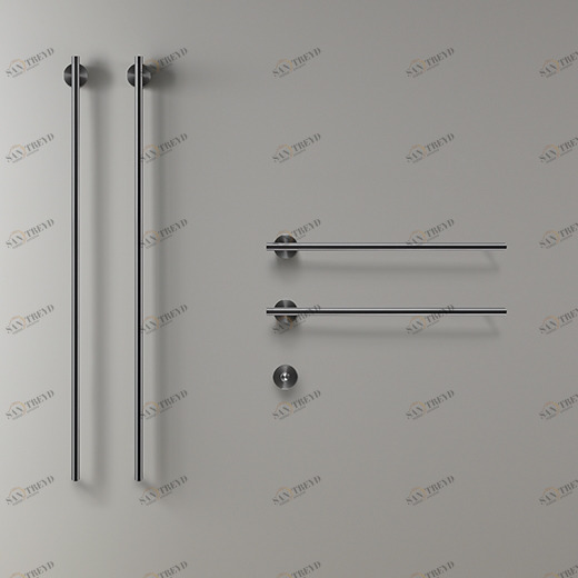 Электрический полотенцесушитель Л. 580 мм и L. 1,060 мм, кнопка питания включена  EQB74 CEADESIGN 