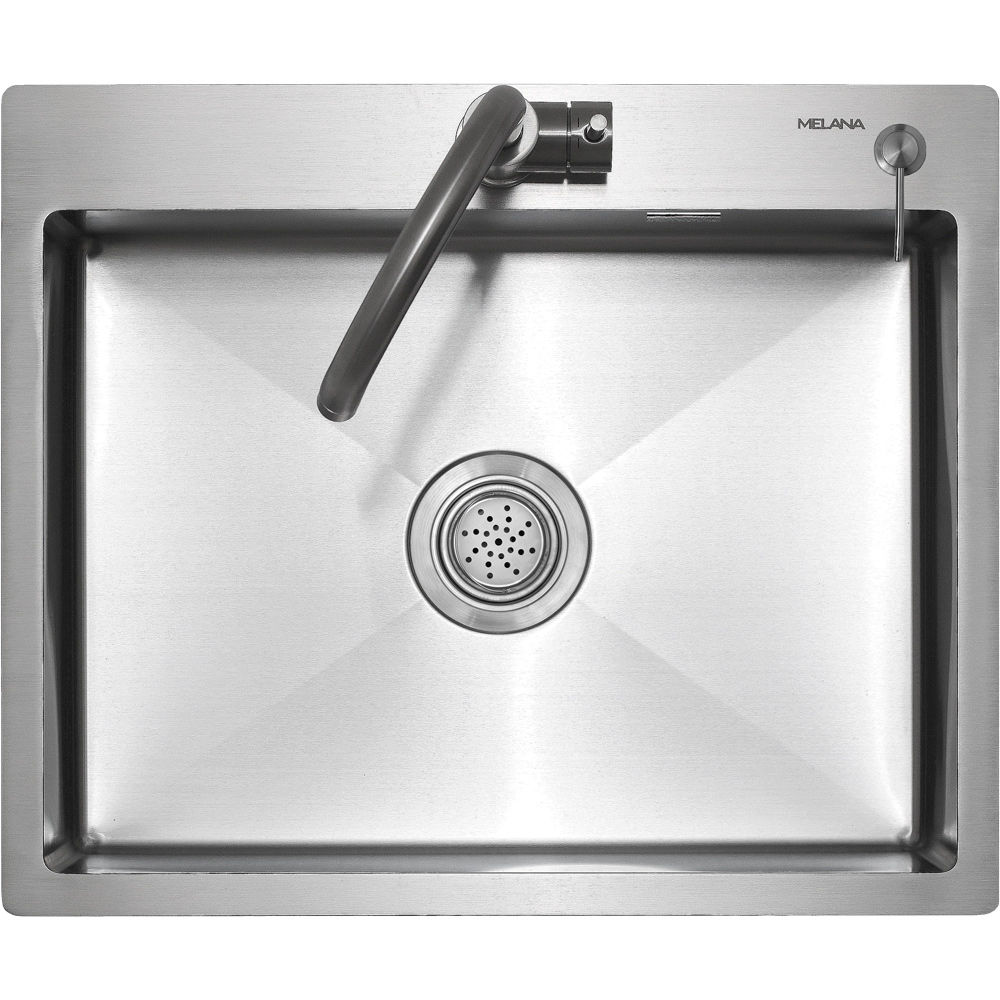 Мойка R6050HK MELANA ProfLine 3,0/200 САТИН врезная прямоугольная в комплекте с дозатором MLN-R6050HK+дозатор